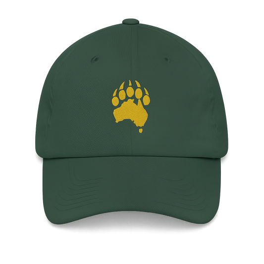 Aussie Bear Paw - Green Baseball Cap